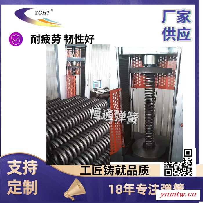 [厂家供应]- 恒通弹簧-产品应用于采煤机设备，机械设备、火车，振动筛，挖掘机，推土机，打桩机等领域 腰鼓弹簧 磨平弹簧图6