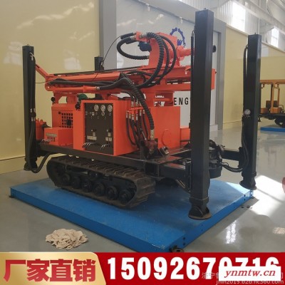 HQZ-260L履带式气动钻机 高支腿小型家用打井机 履带潜孔钻机 气动水井钻机