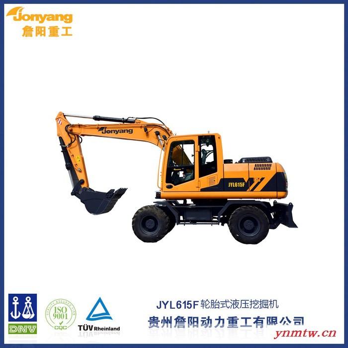 詹阳重工JYL615F 轮胎式液压挖掘机 中型挖掘机 轮式挖掘机批发图2