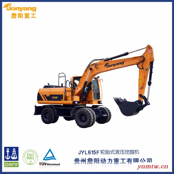 詹阳重工JYL615F 轮胎式液压挖掘机 中型挖掘机 轮式挖掘机批发图3