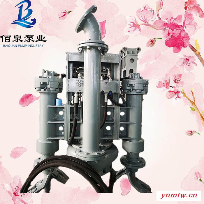 上海佰泉 装载挖掘机上用的液压抽沙机-新型清淤泥浆泵-挖掘机吸泥泵图2