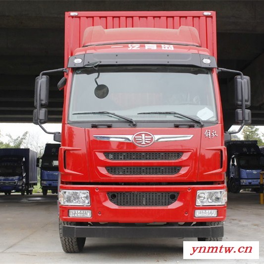 元览卡车青岛解放龙V 160马力6米8厢式载货车  厢式货车载货车报价图3