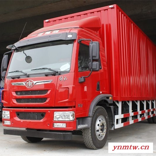元览卡车青岛解放龙V 160马力6米8厢式载货车  厢式货车载货车报价图4