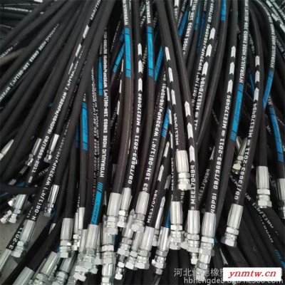 挖掘机大臂液压管总成 SAE-1SN-06液压软管 进口盖茨胶管 挖掘机先导管