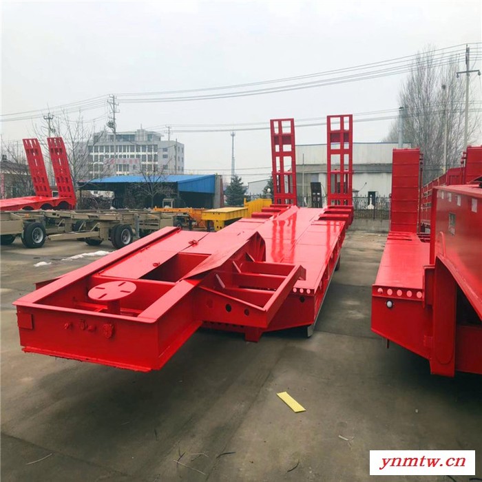 拖挖掘机的平板车挂车 挖掘机运输半挂车 运输挖掘机挂车图7