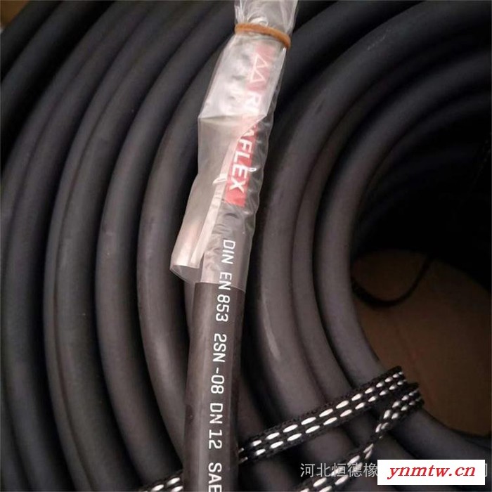 RIVAFLEX高压胶管 威瓦利2SN-08胶管 挖掘机大臂液压管路 泵车马达进油胶管图5
