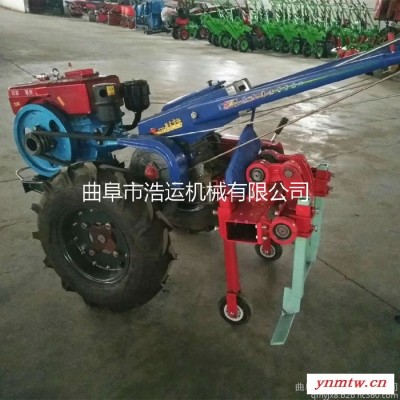 **小型手推式大蒜收获机 批发供应 四轮拖拉机带鲜蒜挖掘机