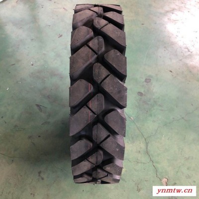 新源轮式挖沟机轮胎750-16 越野加密人字挖掘机工程轮胎8.25-16