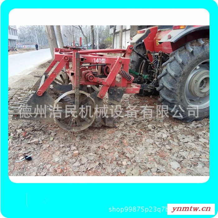 药材专用收获机械 定制生产药材挖掘机 拖拉机后置不伤药材收获机图1
