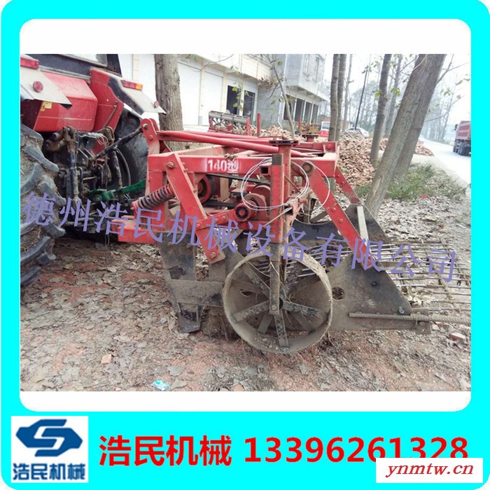 浩民机械拖拉机后置全自动药材收获机 药材收获机械可定制大型药材挖掘机图3