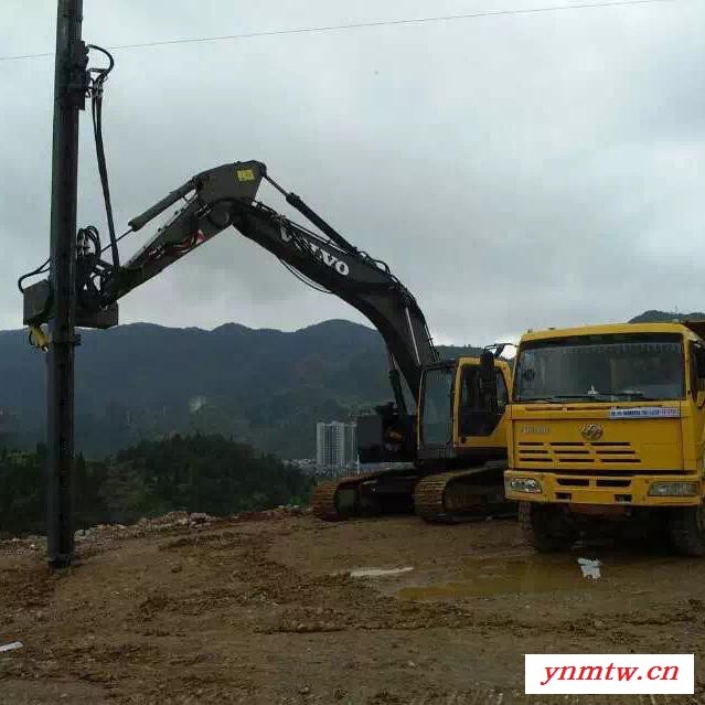 丰岩机械挖改钻机-黔张常铁路修建打孔 液压冲击钻机 挖掘机全液压钻机图2