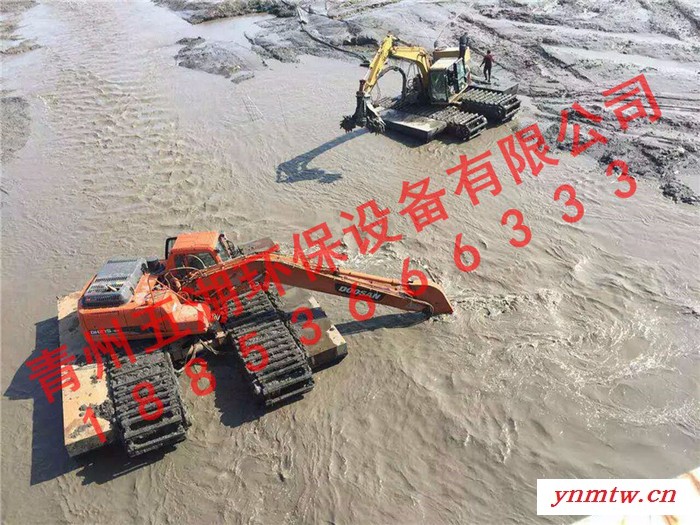 上海五湖厂家河道挖掘机，湿地挖掘机生产商直销图5