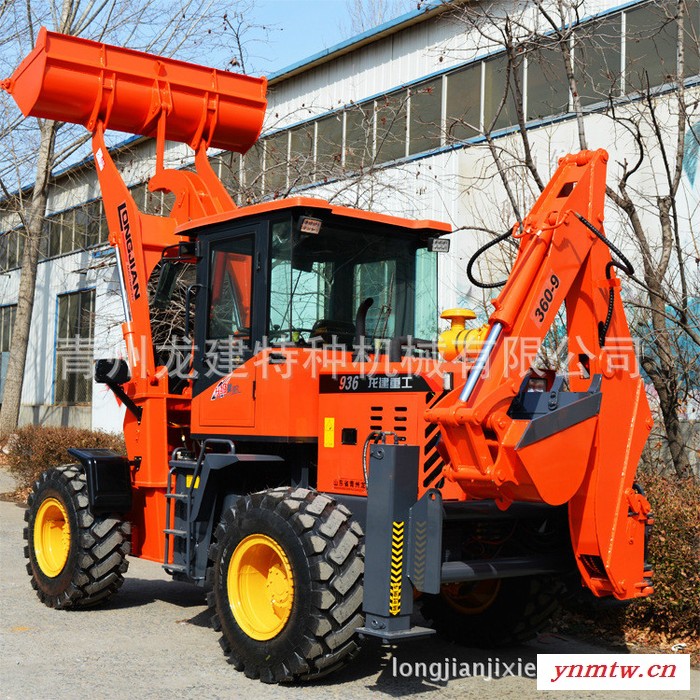 A**龙建360-9 挖掘装载机两头忙小型挖掘机小挖机微型挖掘机多功能装载机一机多用图5