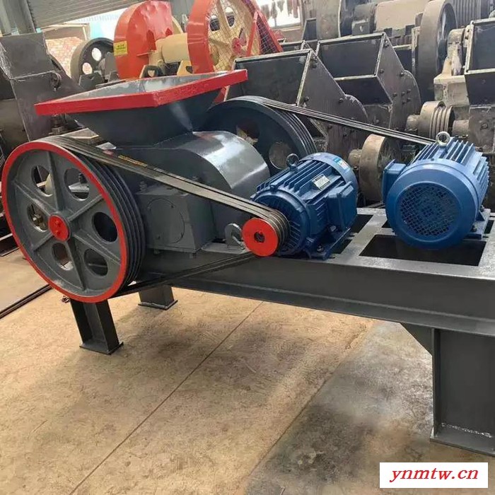 佛山市双动力齿辊煤炭破碎机鹅卵石对辊制砂机焦炭矿渣挤压粉碎设备图1