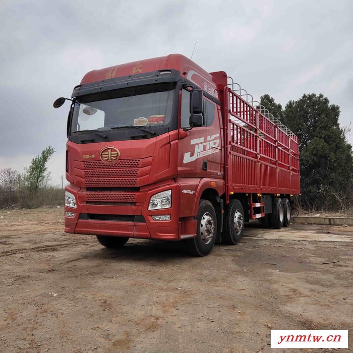 元览卡车一汽解放JH6 320马力9米5仓栅式载货车 高栏货车前四后四价格河南鹤壁新乡焦作濮阳图4