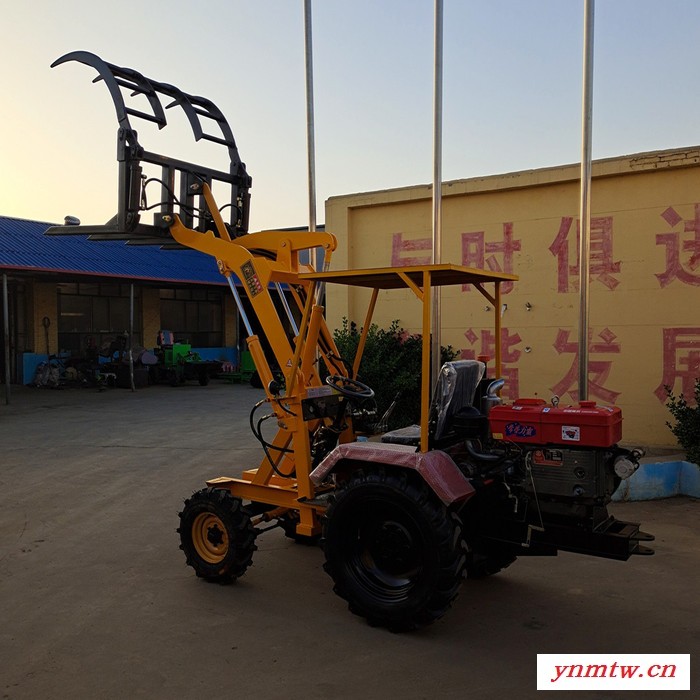冠发四驱铲车装载机 小型四驱铲车 家用小型装载机  推土机图1
