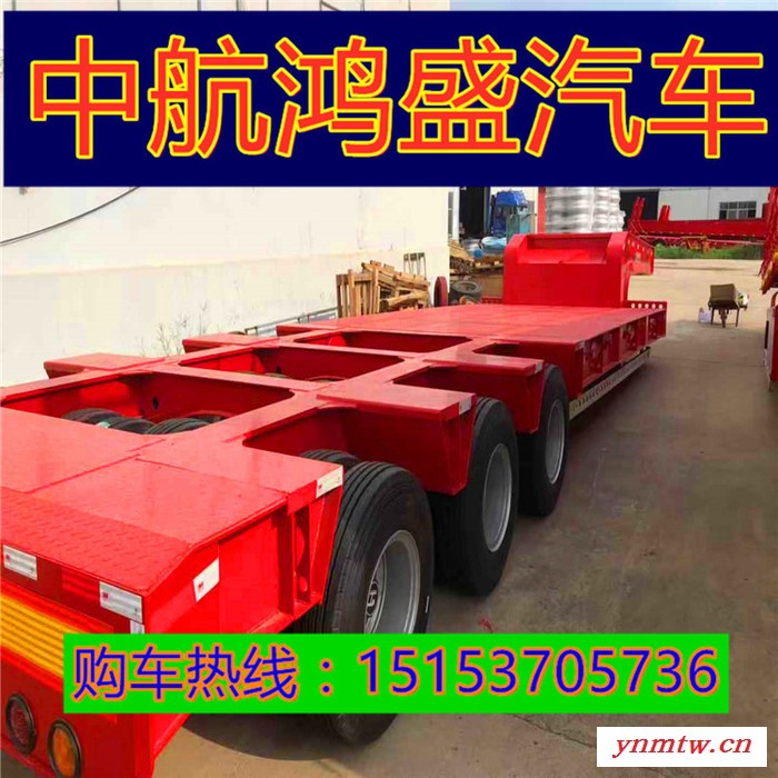 推土机专用低平板半挂车 液压爬梯低平板半挂车11米价格图2