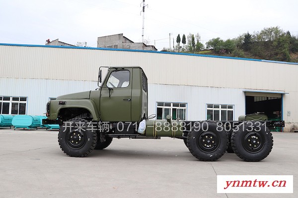 六驱越野卡车底盘eq2082e6d东风军车6x6全驱底盘图6