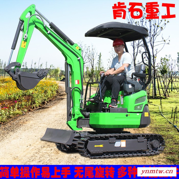 犀牛18小型挖机 路面修整 小挖掘机 排水沟管道清理 小型勾机图7