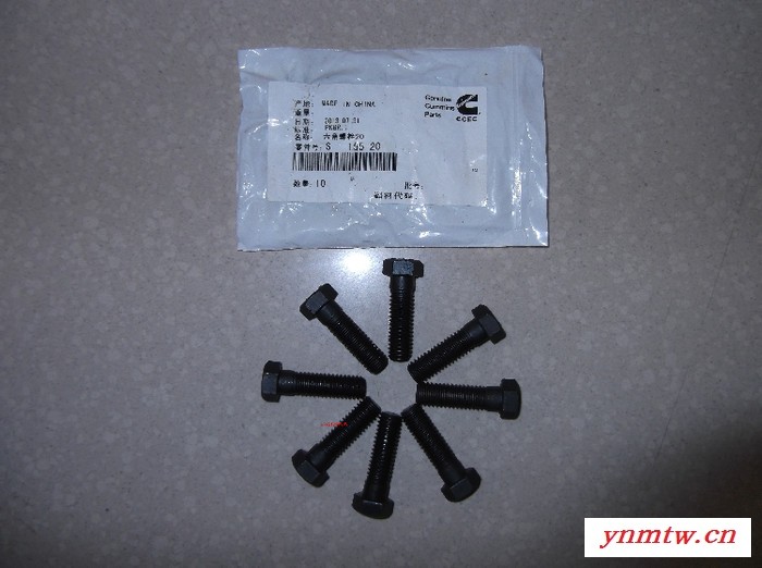 山推推土机配件 SD22   NT855发动机   排气管部分螺栓S155图3