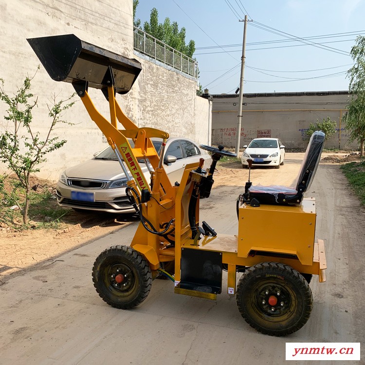 速光机械 四驱电动小铲车 新能源液压四驱养殖场农用电瓶小铲车 四轮推土机 **图1