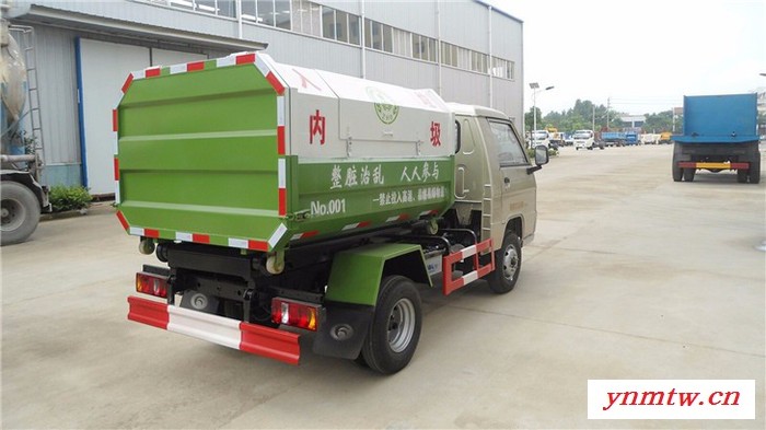 程力威 东风福田车厢可卸式垃圾车 东风145多利卡车厢可卸式垃圾车图1