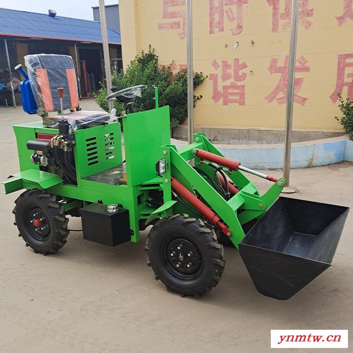 冠发小型四驱装载机 养殖场小铲车 四驱装载机 工地四驱铲车 小型装载机图3