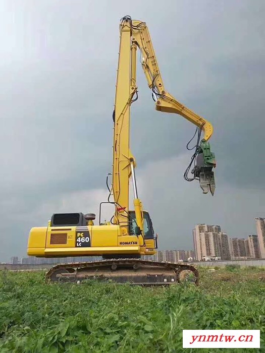 caterpillar/卡特彼 打桩臂厂家、挖掘机打桩臂、打桩臂改装厂、桩机臂振锤