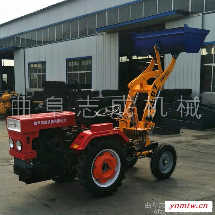 农用柴油动力小铲车 养殖场拉料运输装载机 四驱装载小铲车图8