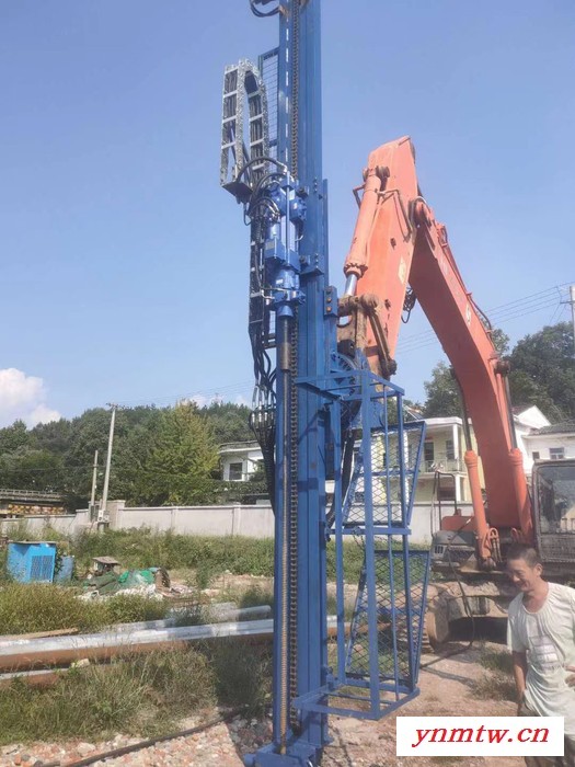 重庆丰岩FWQ-3660 挖掘机改装边坡锚杆全液压凿岩钻机永大YDH950凿岩机可接杆图6