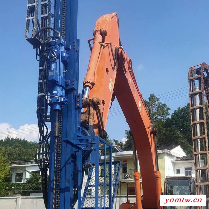 重庆丰岩FWQ-3660 挖掘机改装边坡锚杆全液压凿岩钻机永大YDH950凿岩机可接杆图7