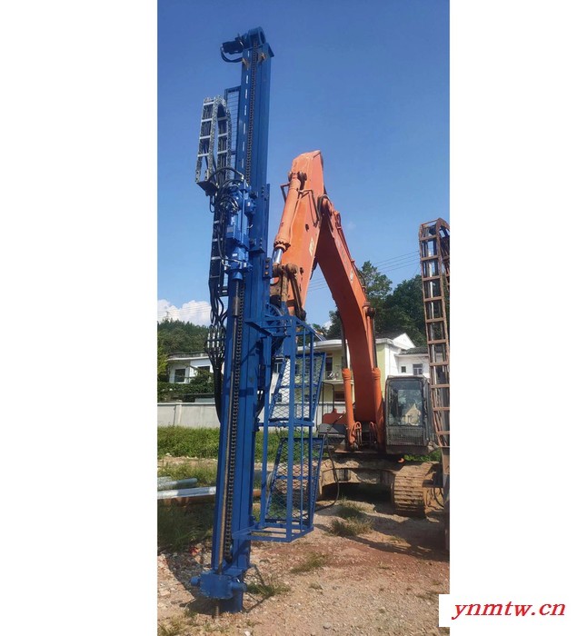 重庆丰岩FWQ-3660 挖掘机改装边坡锚杆全液压凿岩钻机永大YDH950凿岩机可接杆图4