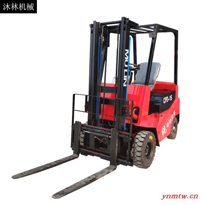 沐林机械ML-电动叉车电动叉车 前移式堆高车 实心轮胎超常载重电动叉车 前移式电动叉车图1