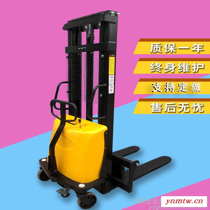 半电动堆高车电动叉车小型搬运液压升降机装卸车堆垛机半电动叉车图4