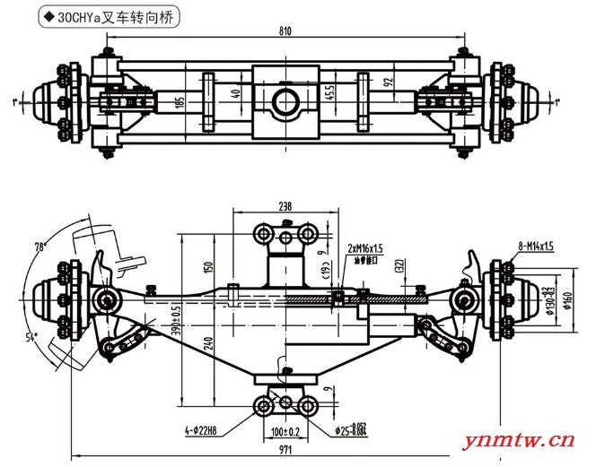 供应云宇30CHYa  F30H2000 叉车转向桥 叉车驱动桥   叉车配件图3