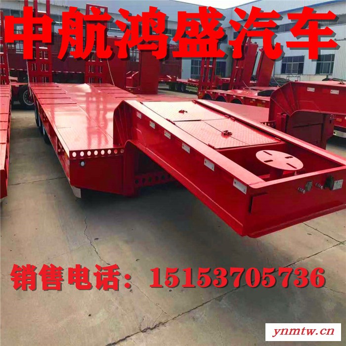 挖掘机半挂车生产基地 钩机板半挂车 液压爬梯半挂车图5