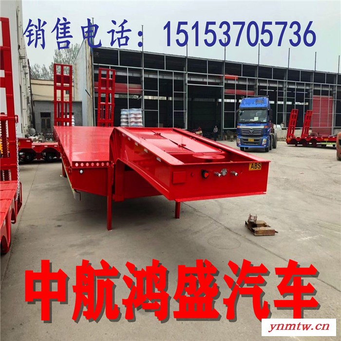 挖掘机半挂车生产基地 钩机板半挂车 液压爬梯半挂车图6
