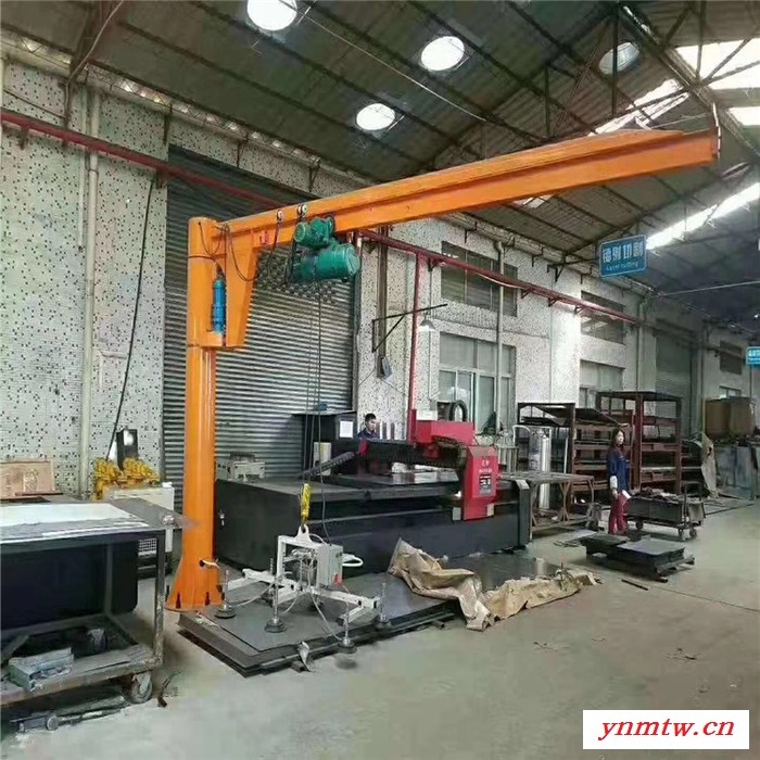 厂家供应起重机悬臂吊 360度固定式电动旋转悬臂起重机图3