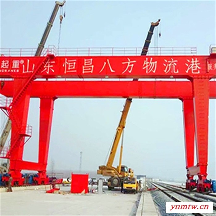 双梁龙门吊厂家 吨位500内可定高度跨度天车 门式起重机报价  双梁龙门吊 龙辉起重 天车 集装箱龙门吊 集装箱起重机图6
