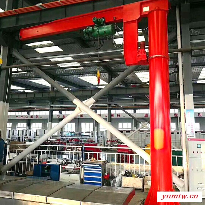 现货出售悬臂吊 360度电动旋转立柱式悬臂起重机图7