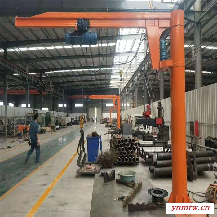 厂家直供悬臂吊 自重轻跨度大起重量大 车间用定柱式旋臂起重机图1