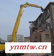 徐挖360LC-8B挖掘机改装拆楼机，挖机三段加长臂，拆楼机加长臂图1