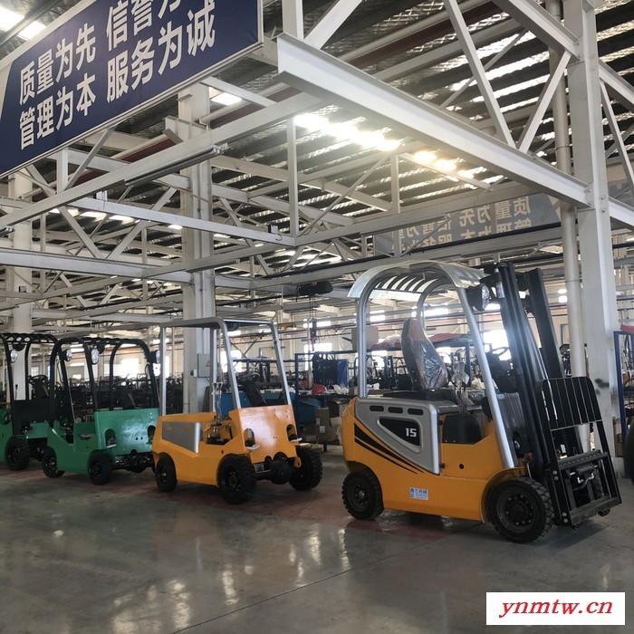 山东电动叉车堆高机|全自动堆高升降铲车|强动力 电动叉车 叉车电动装卸叉车图5