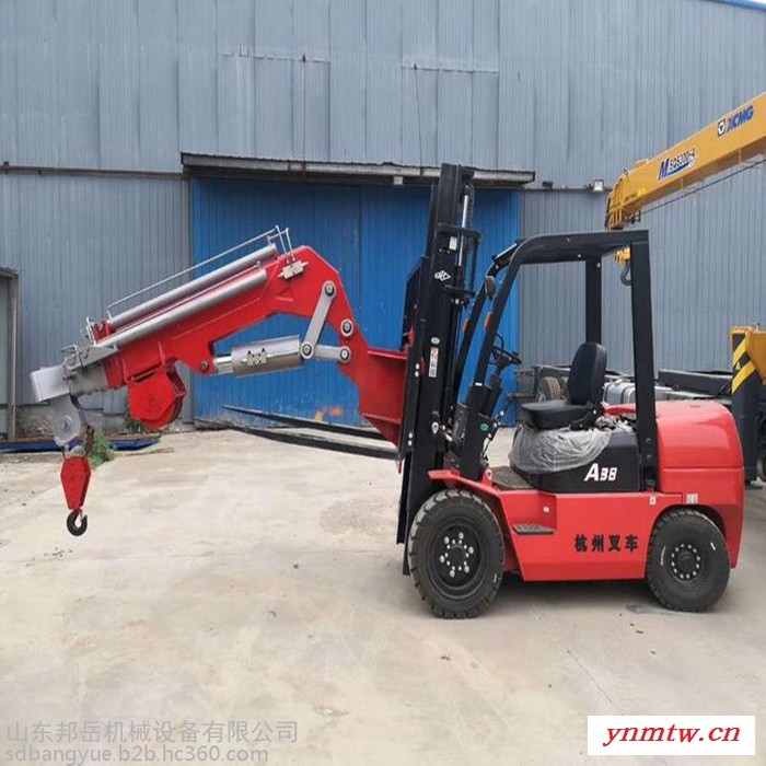 全型号叉车自臂吊 液压叉车飞臂吊 9.2米加重版型叉车起重吊臂图7