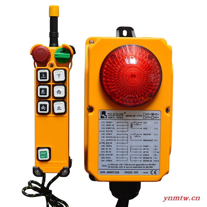 台湾禹鼎F24-6S+ 六方向工业起重机遥控器图3