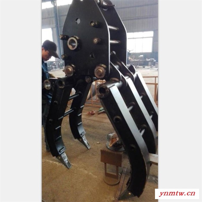 济宁邦力供应JXZ200型挖掘机机械抓木器 机械抓 成本低 载荷大 皮实耐用 抓取钢材 木材 等