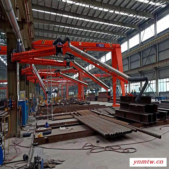 百润挖掘机械设备焊接吸尘臂360°万向吸气臂快速除烟吸尘净化车间图5