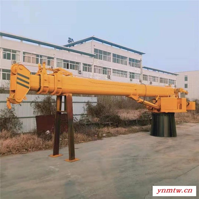 渔船专用船吊   小型船载起重机    全自动油电两用渔船吊机厂家  价格优惠图3