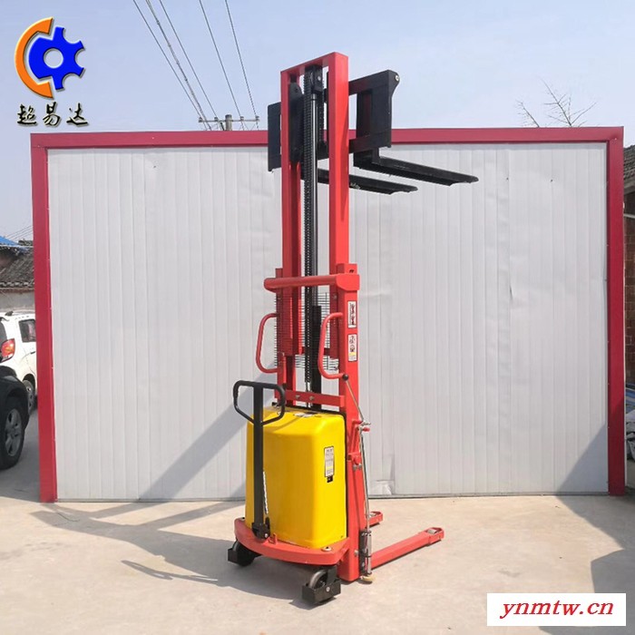 淄博半电动堆高车 半电动叉车 1吨2吨小型电动升降叉车 堆高液压升降车图7