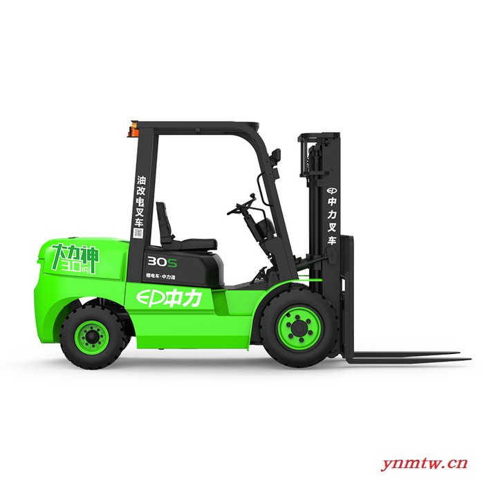 中力3T锂电叉车  油改电图2